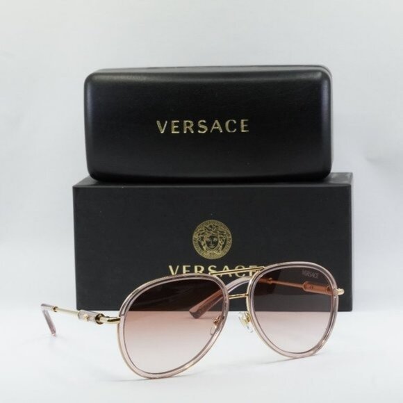 FINAL PRICE NEW VERSACE VE2260 100213 BROWN PINK GRADIENT SUNGLASSES main image 7